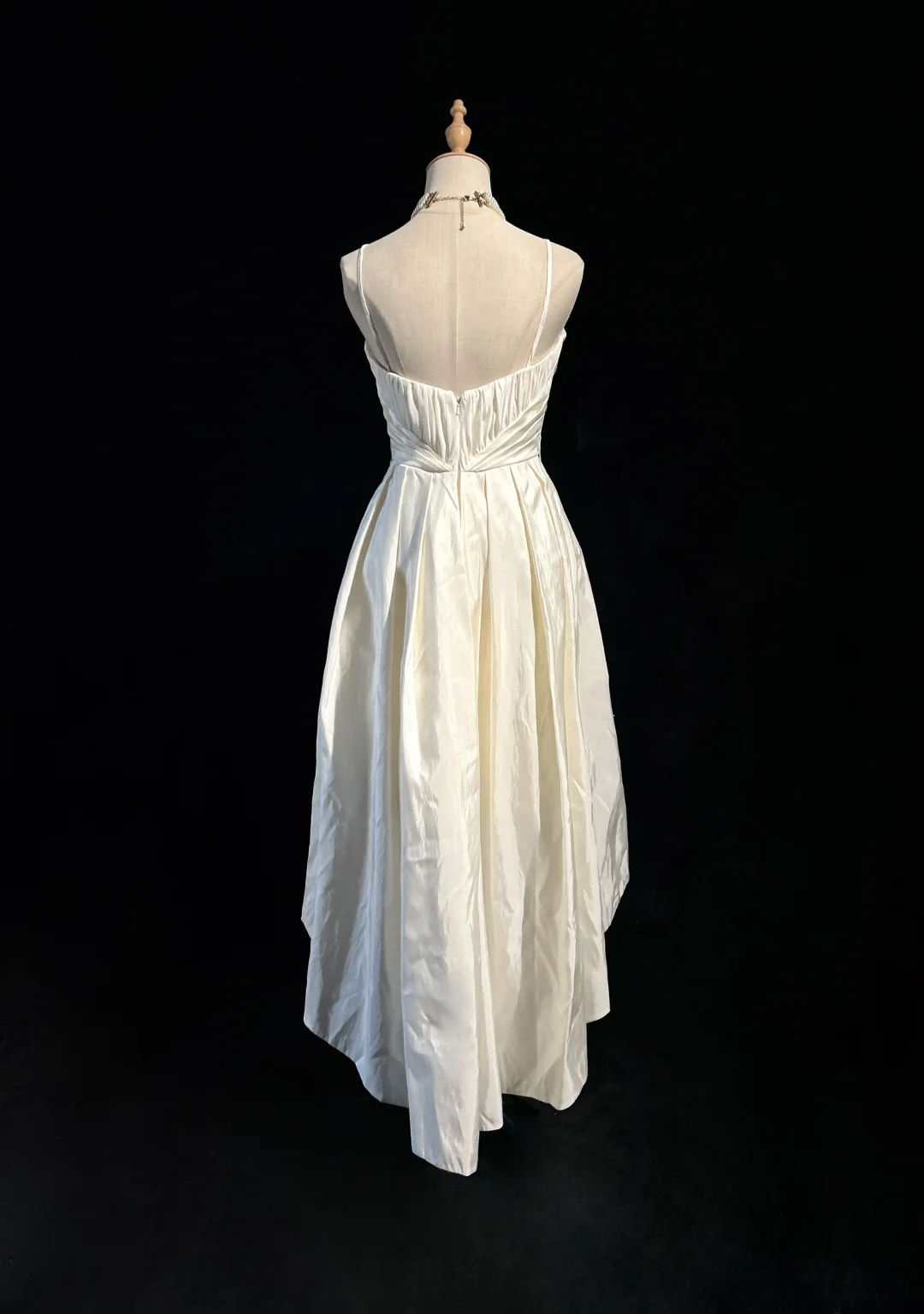 Unique Bridal Dress High Low Spaghetti Straps White 90s Wedding Dresses Vintage Bride Dress Bridal Gowns DH1261