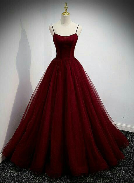Elegant Ball Gown Spaghetti Straps Burgundy Long Prom Dresses Party Dress Summer 20th Birthday Outfits 18th Birthday Dresses For Teens DH128