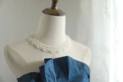 Retro Sheath Strapless Navy Blue Taffeta Mini Short Formal 8th Grade Homecoming Dresses Summer Middle School Hoco Dress 18th Birthday Outfits DH1307