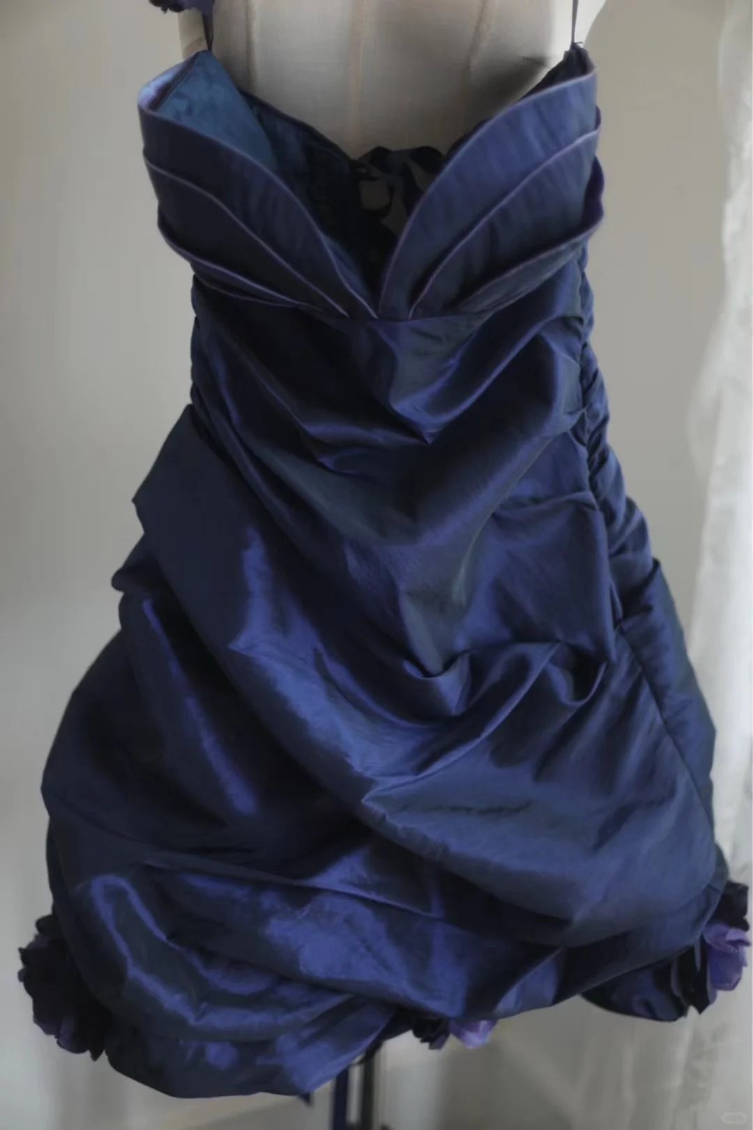 Retro Ball Gown Sweetheart Royal Blue Taffeta Mini Short Formal 8th Grade Homecoming Dresses Summer Middle School Hoco Dress 16th Birthday Outfits DH1313