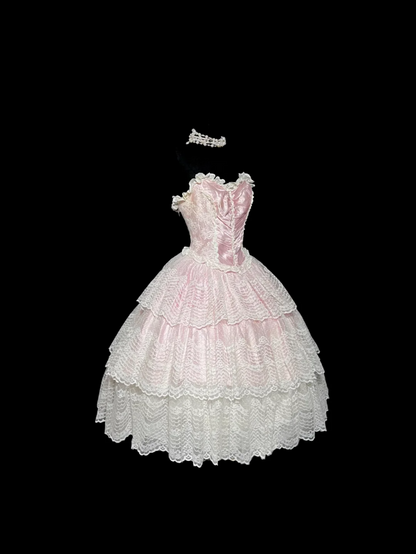 Trendy Ball Gown Sweetheart Lace Pink Mini Short Formal 7th Grade Homecoming Dresses Middle School Short Prom Dress Hoco Outfits DH1322