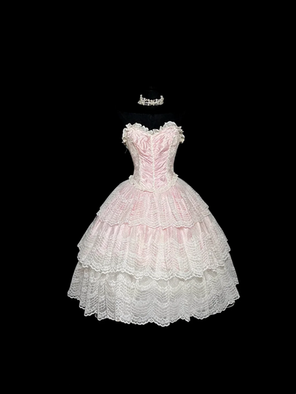 Trendy Ball Gown Sweetheart Lace Pink Mini Short Formal 7th Grade Homecoming Dresses Middle School Short Prom Dress Hoco Outfits DH1322