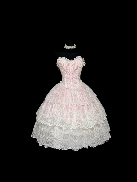 Trendy Ball Gown Sweetheart Lace Pink Mini Short Formal 7th Grade Homecoming Dresses Middle School Short Prom Dress Hoco Outfits DH1322