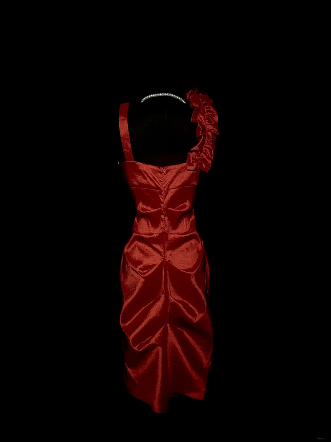 Unique Sheath V Neck Sleeveless Red Knee Length Formal 7th Grade Homecoming Dresses Middle School Prom Dress Hoco Outfits DH1323