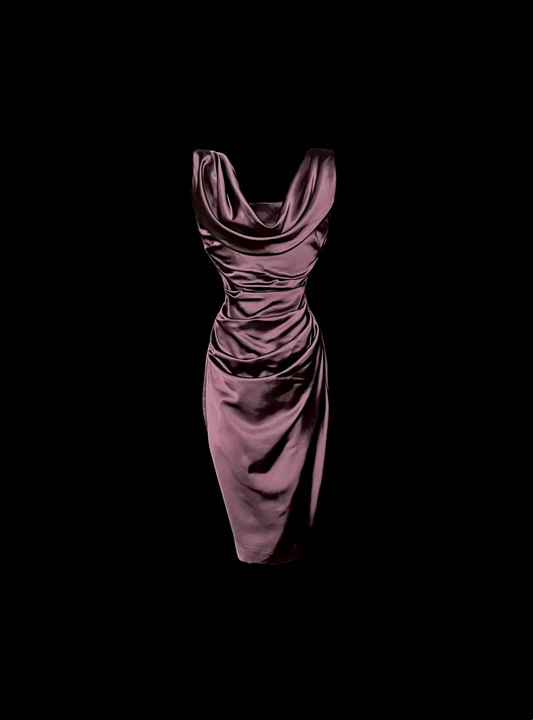 Vintage Sheath Satin Grape Formal 7th Grade Homecoming Dresses Middle School Short Prom Dress Hoco Outfits DH1331