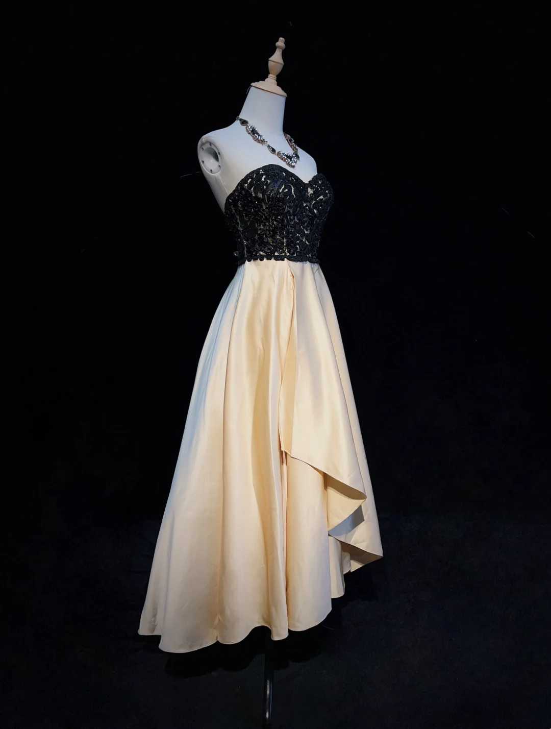 Vintage A Line Sweetheart Satin Formal 7th Grade Homecoming Dresses Middle School Tea Length Prom Dress Hoco Outfits DH1335