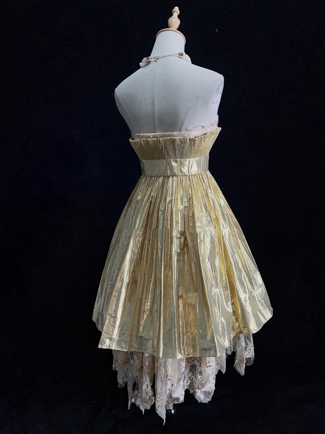 Unique Ball Gown Strapless Sleeveless Short Mini Gold Formal 7th Grade Homecoming Dresses Middle School Prom Dress Hoco Outfits DH1336