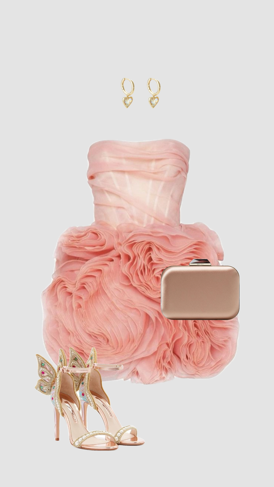 Cute Ball Gown Strapless Pink Tulle Mini Short Formal 7th Grade Homecoming Dresses Middle School Short Prom Dress Hoco Outfits DH1354