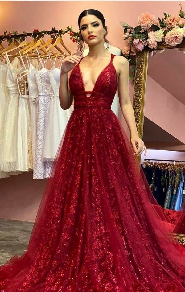 Sexy A line Spaghetti Straps Burgundy Lace Long Prom Dresses Party Dress 20th Birthday Outfits Graduation Dresses DH140