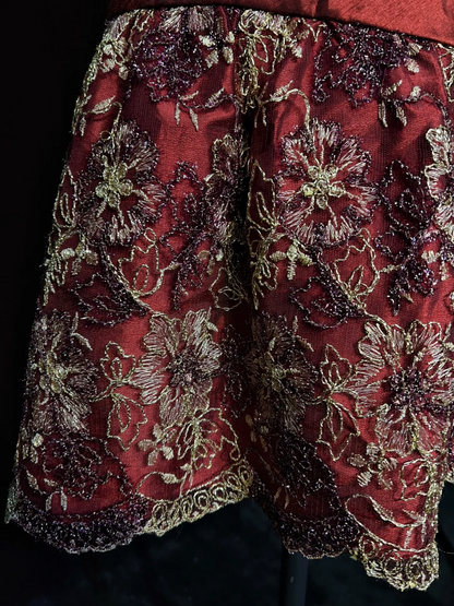 Trendy Mermaid Spaghetti Straps Rust Red Lace Short Formal 8th Grade Homecoming Dresses Middle School Prom Dress Hoco Outfits DH1437