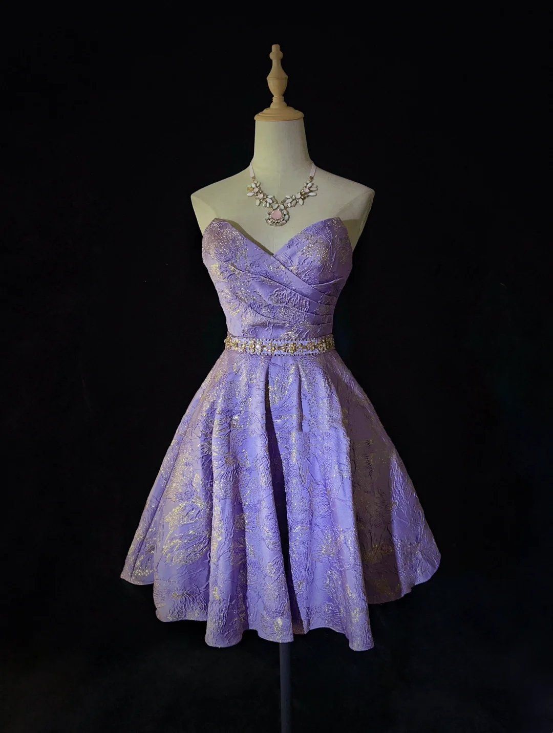 Unique A Line Sweetheart Satin Lilac Lace Short Mini Formal 7th Grade Homecoming Dresses Middle School Short Cocktail Night Dress Hoco Outfits DH1439