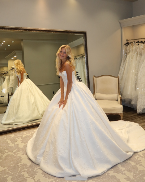 Retro Ball Gown Sweetheart Sleeveless White Satin Wedding Dress Modest Wedding Dresses Princess Wedding Gowns DH1476