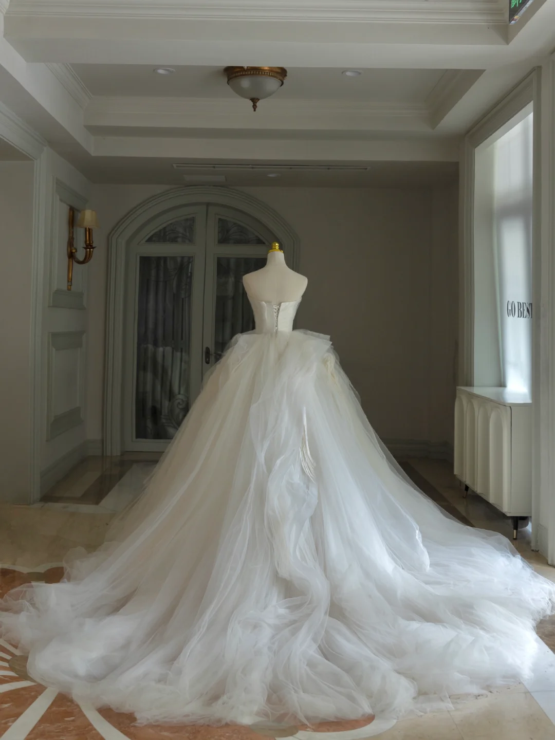 Princess Bridal Dress Ball Gown Sweetheart Tulle White Wedding Dress Long Wedding Dresses Modest Wedding Gowns DH1565