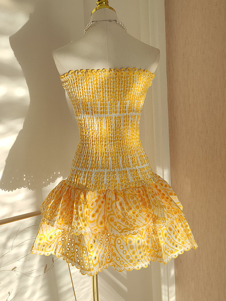 Cute Sheath Strapless Blue Lace Party Dress Graduation Dress Short Prom Dress Middle School Cocktail Dress Hoco Outfits DH1601