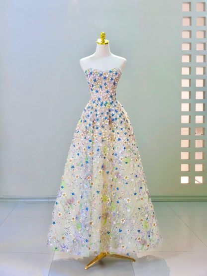 Princess Bridal Dress A Line Sweetheart Lace Wedding Dress With Flowers Wedding Dresses Modest Wedding Gowns DH1615