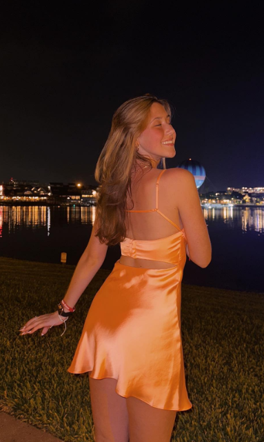 Modest A line Spaghetti Straps Orange Satin Short Formal 8th Grade Homecoming Dresses Middle School Semi Mini Formal Hoco Dress Backless Cocktail Outfits DH1722