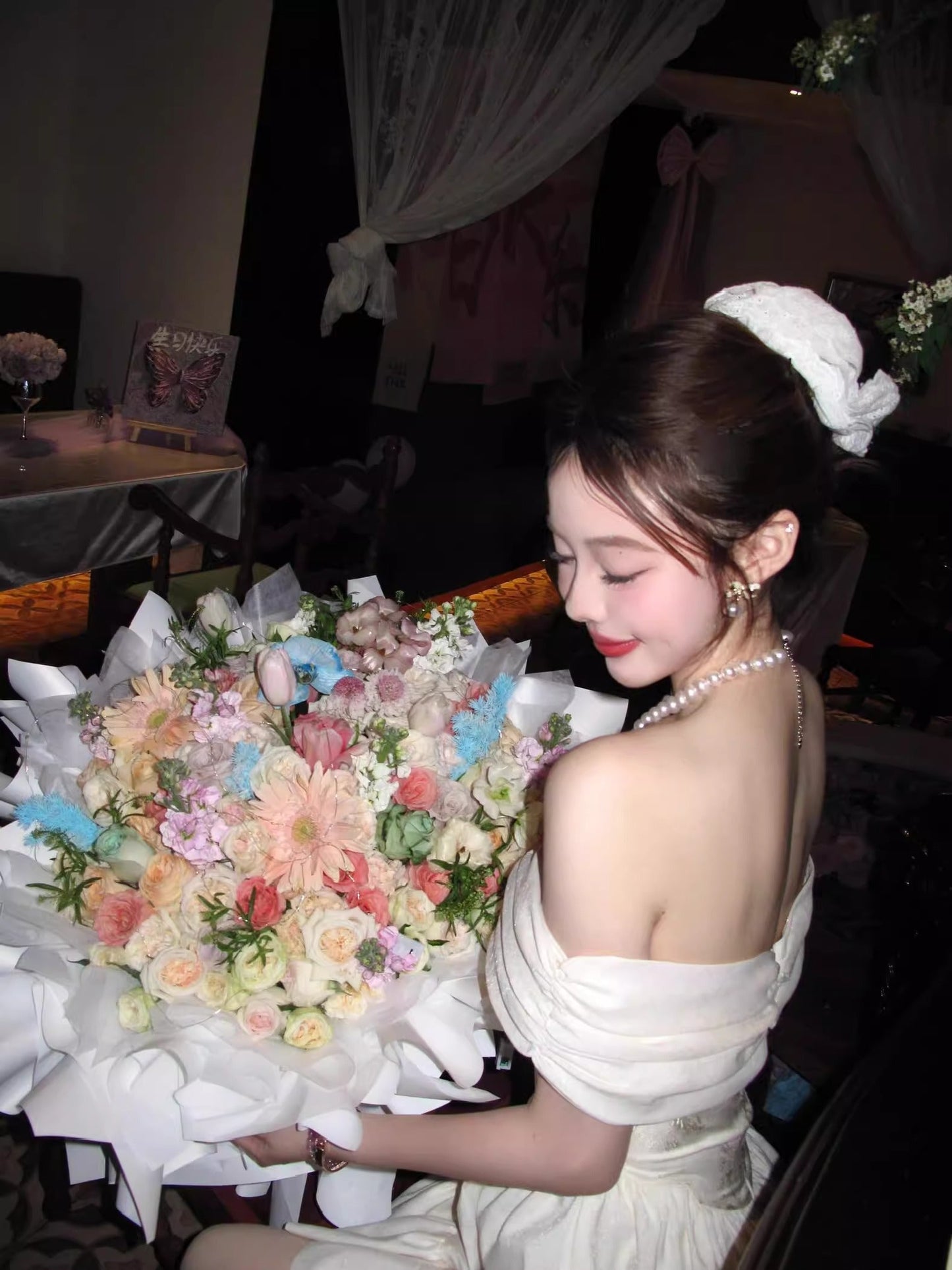 Classy A Line Off The Shoulder White Lace Satin Short Mini Formal 8th Grade Homecoming Dresses Middle School Hoco Court Dress 16th Birthday Dress Hoco Outfits DH1796