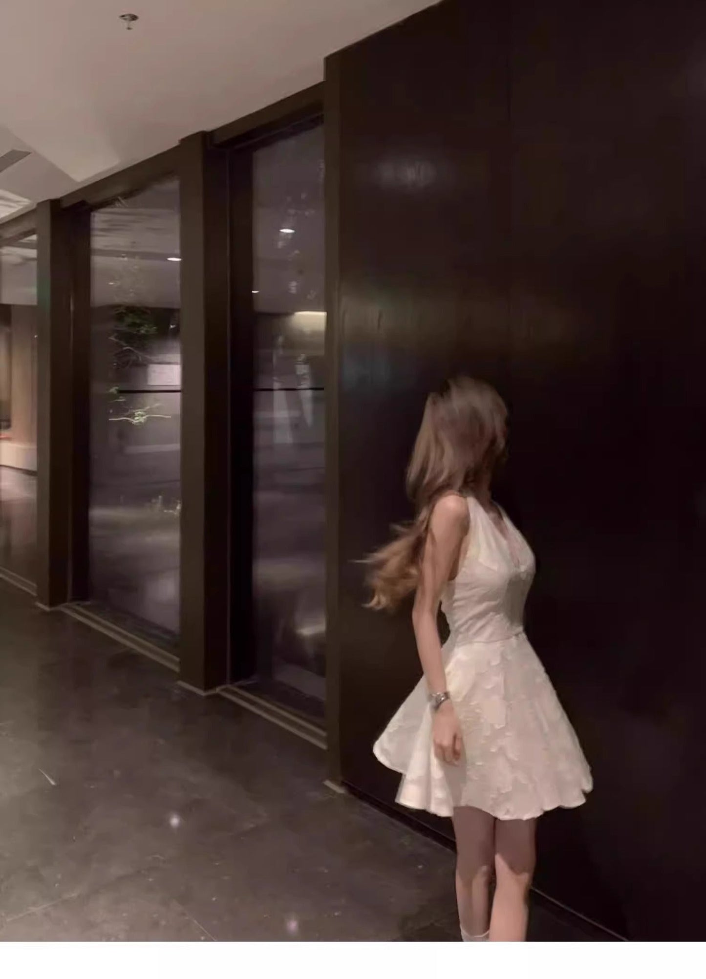 Classy A Line Halter White Lace Satin Short Mini Formal 8th Grade Homecoming Dresses Middle School Hoco Court Dress 16th Birthday Dress Hoco Outfits DH1798