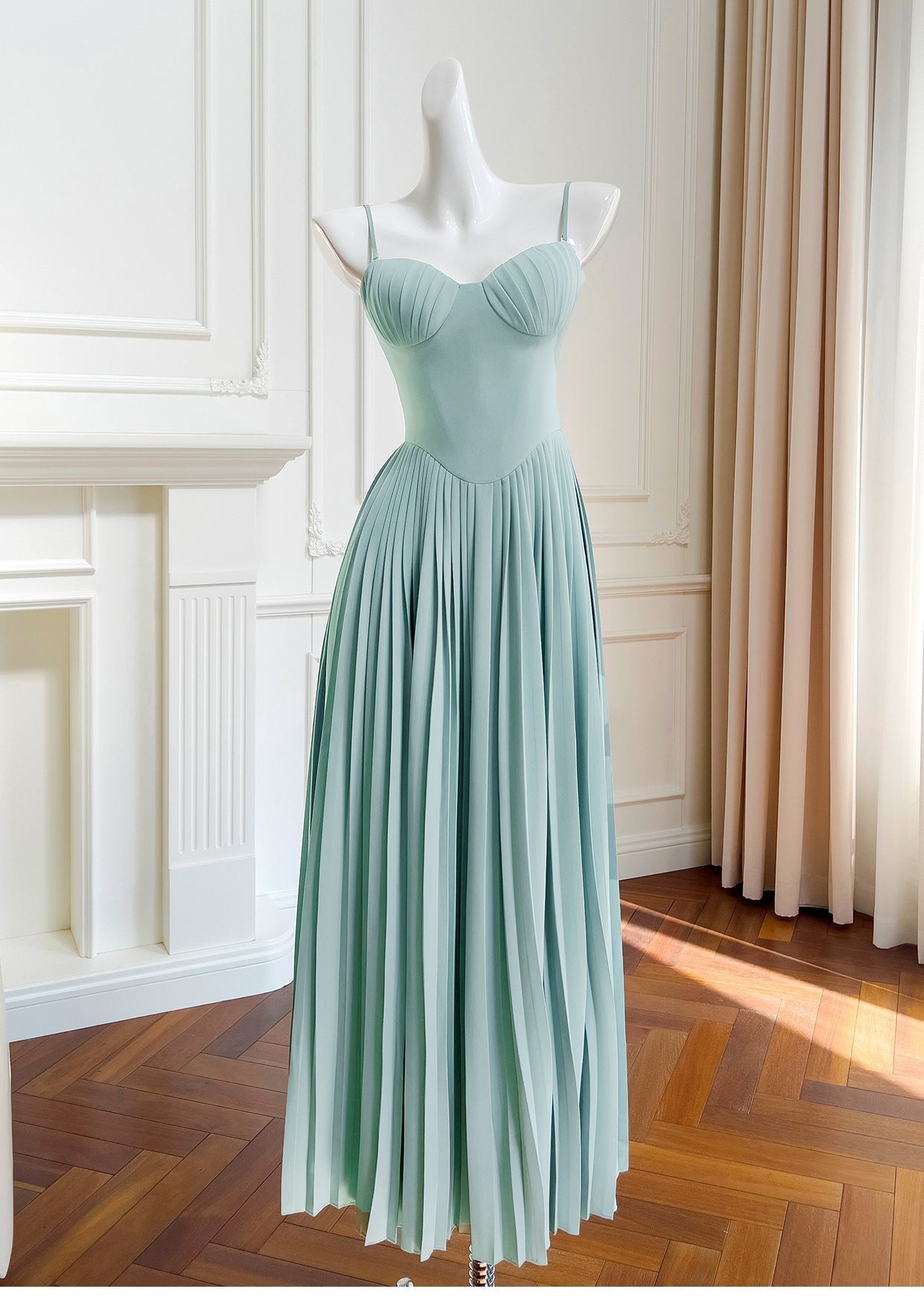 Simple A Line Sweetheart Blue Chiffon Long Prom Dresses Party Dress 20th Birthday Outfits Graduation Dresses DH1934