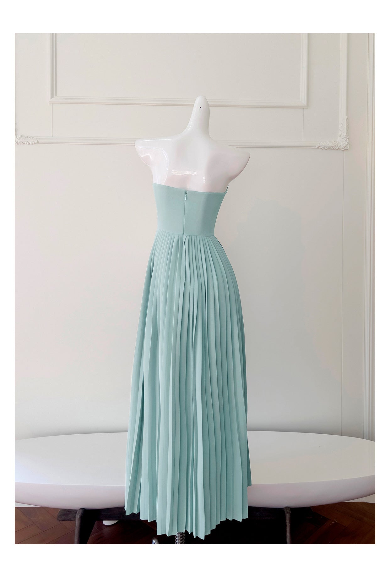 Simple A Line Sweetheart Blue Chiffon Long Prom Dresses Party Dress 20th Birthday Outfits Graduation Dresses DH1934