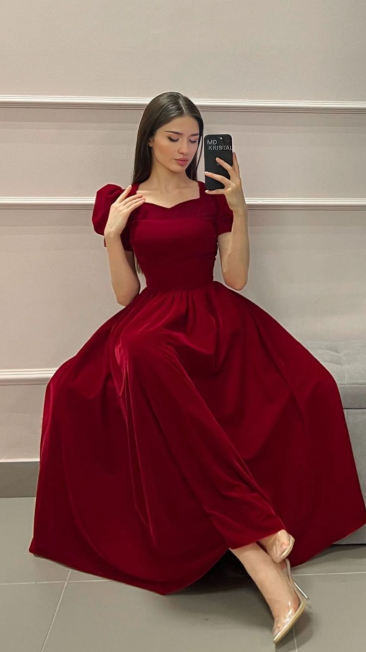 Fancy A Line Sweetheart Short Sleeves Burgundy Long Evening Dress Party Gowns Evening Special Formal Dresses Prom Dress DH197