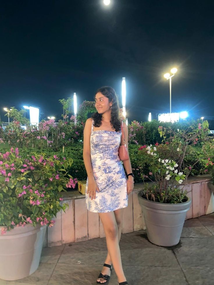 Simple Sheath Square Neck Floral Blue Summer Short Mini Formal 8th Grade Homecoming Dresses Middle School Short Birthday Gowns Graduation Dress Hoco Outfits DH2033