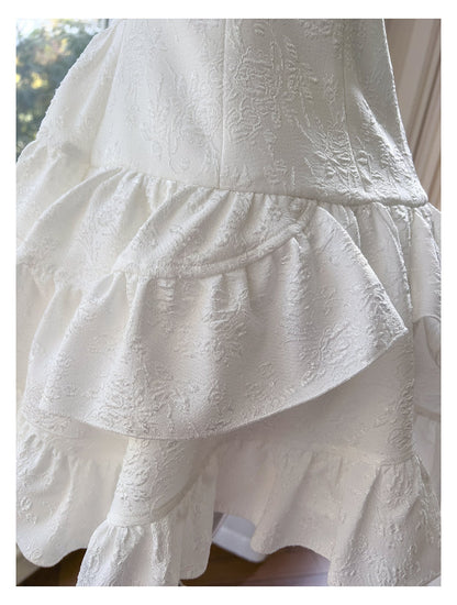 Modest A Line Spaghetti Straps White Satin Formal 8th Grade Homecoming Dresses Middle School Short Birthday Gowns Graduation Dress Hoco Outfits DH2107