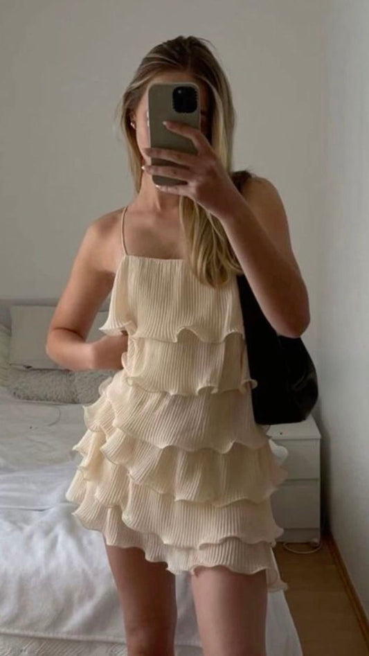 Cute A Line Spaghetti Straps Chiffon Formal 8th Grade Homecoming Dresses Middle School Short 18th Birthday Outfits Graduation Dress Mini Hoco Dresses DH2114