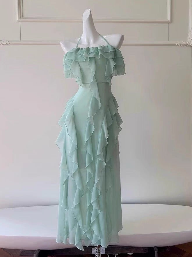 Sexy A Line Off The Shoulder Blush Pink Chiffon Long Prom Dresses Party Dress 20th Birthday Outfits Graduation Dresses DH2119