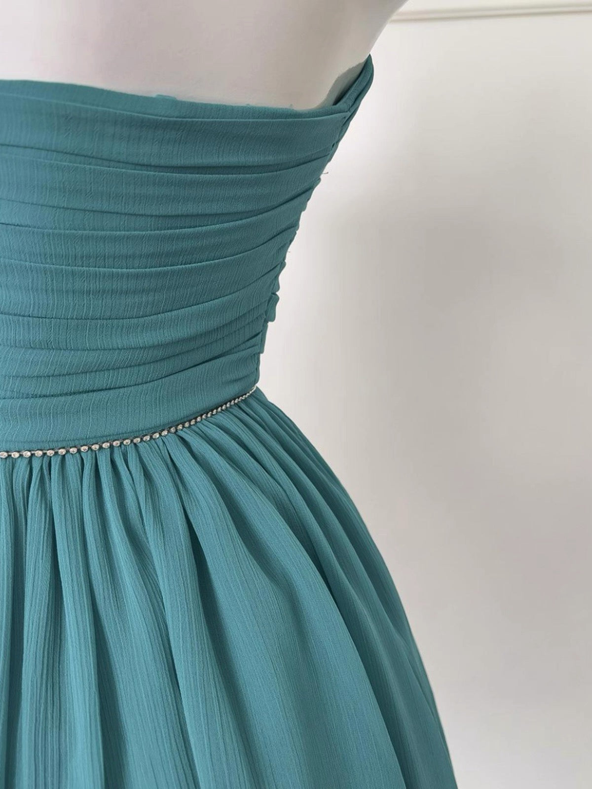 Aesthetic A line Strapless Chiffon Formal Mini Homecoming Dress Middle School Short 19th Birthday Outfits Graduation Dress Hoco Dresses DH2181