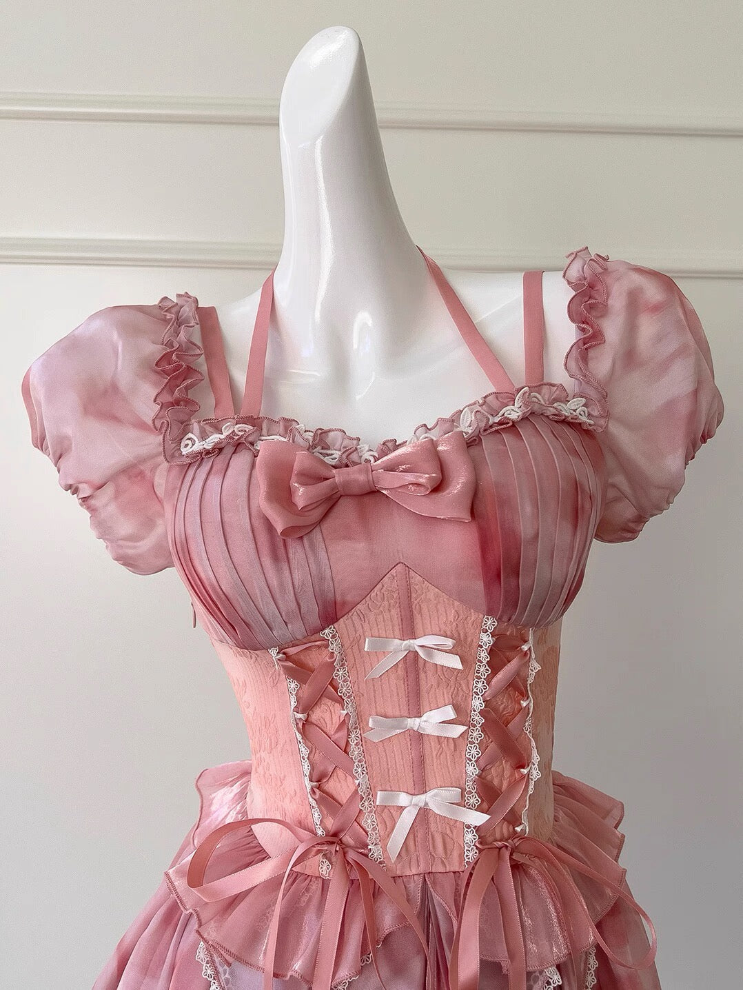 Cute Ball Gown Square Neck Pink Corset Back Mini Short Formal Cocktail Dress Homecoming Dresses Summer Middle School Hoco Dress Homecoming Outfits 19th Birthday Outfit DH2191