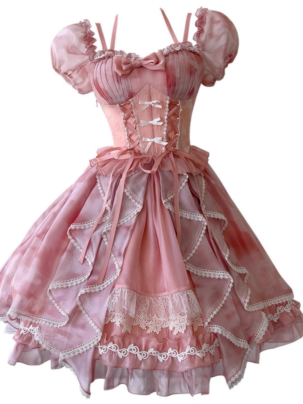 Cute Ball Gown Square Neck Pink Corset Back Mini Short Formal Cocktail Dress Homecoming Dresses Summer Middle School Hoco Dress Homecoming Outfits 19th Birthday Outfit DH2191