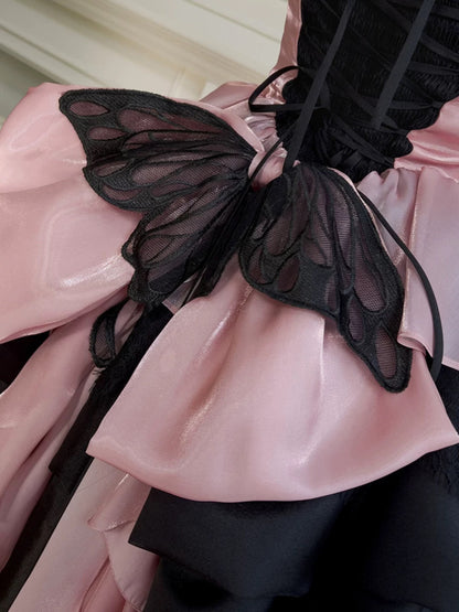 Cute Ball Gown High Neck Black Corset Back Mini Short Formal Cocktail Dress Homecoming Dresses Summer Middle School Hoco Dress Homecoming Outfits 16th Birthday Outfit DH2192