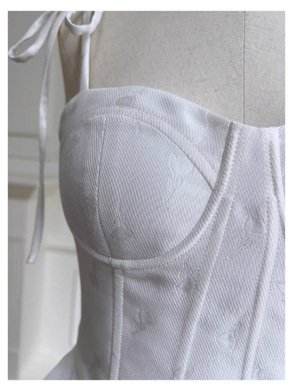 Modest A Line Spaghetti Straps White Satin Short Formal Homecoming Dress Middle School Short 20th Birthday Outfits Graduation Dress Cocktail Dresses DH2197