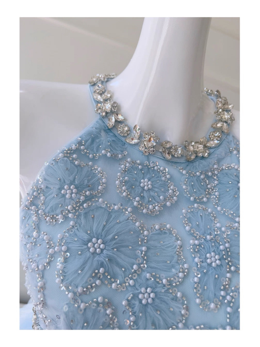 Modest A Line Jewel Neck Light Sky Blue Tulle Formal 8th Grade Homecoming Dress High School Short 18th Birthday Outfits Graduation Dress Hoco Dresses DH2199