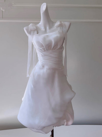 Modest A Line Spaghetti Straps Light Pink Short Formal Homecoming Dress Middle School Short 20th Birthday Outfits Graduation Dress Cocktail Dresses DH2201