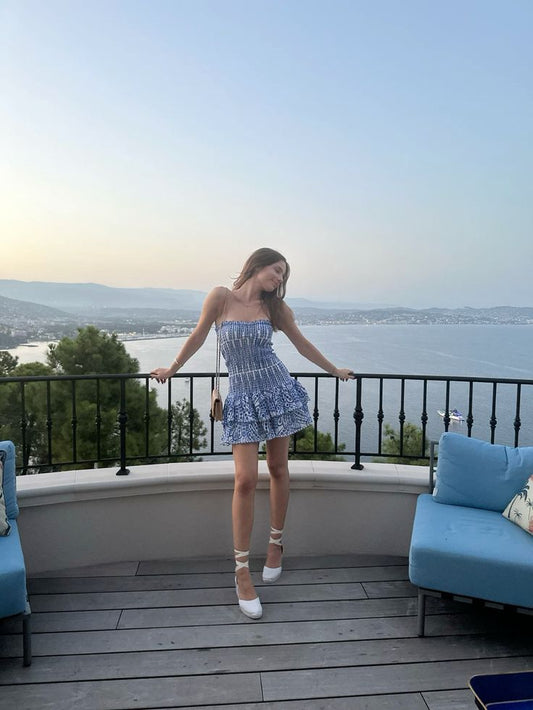 Cute Sheath Sweetheart Blue Short Formal Homecoming Dress Middle School Short 18th Birthday Outfits Graduation Dress Cocktail Dresses DH2257