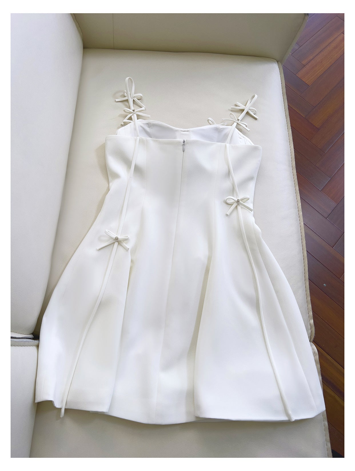 Pretty A Line Spaghetti Straps White Short Formal Homecoming Dresses Middle School Short 21st Birthday Outfits Graduation Dress Mini Cocktail Dresses DH2295