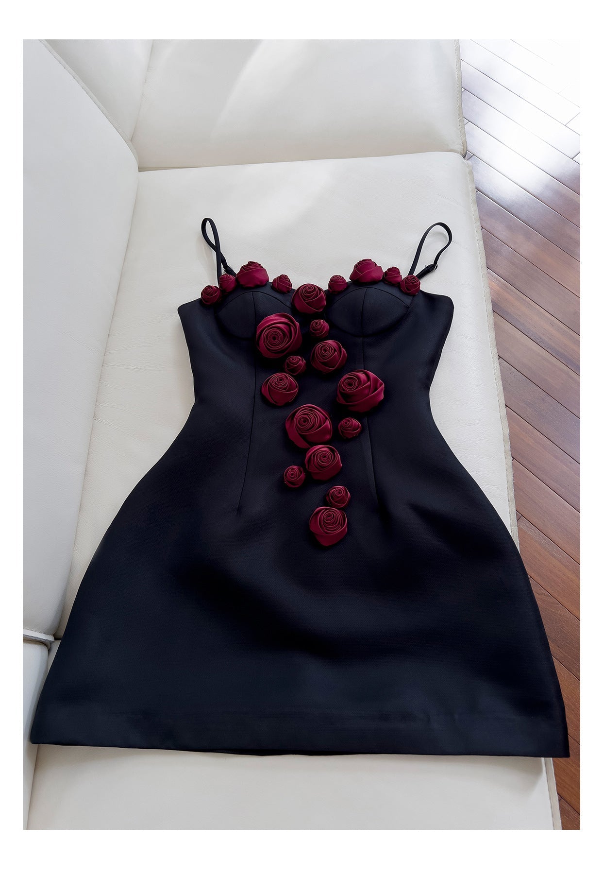 Pretty Ball Gown Spaghetti Straps Black Short Formal Homecoming Dresses Middle School Short 21st Birthday Outfits Graduation Dress Mini Cocktail Dresses DH2304