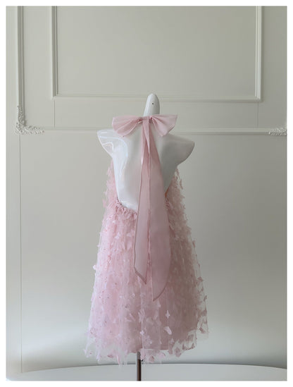 Pretty A Line High Neck Pink Lace Formal Homecoming Dresses Middle School Short 21st Birthday Outfits Graduation Dress Mini Cocktail Dresses DH2307