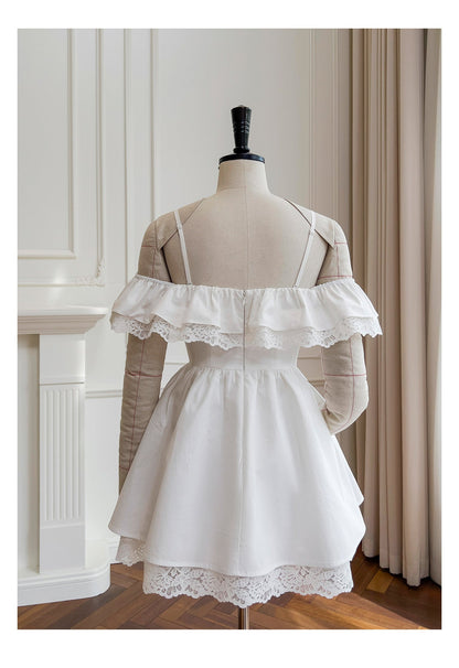 Pretty A line Off The Shoulder White Short Formal Homecoming Dresses Middle School Short 21st Birthday Outfits Graduation Dress Mini Cocktail Dresses DH2308