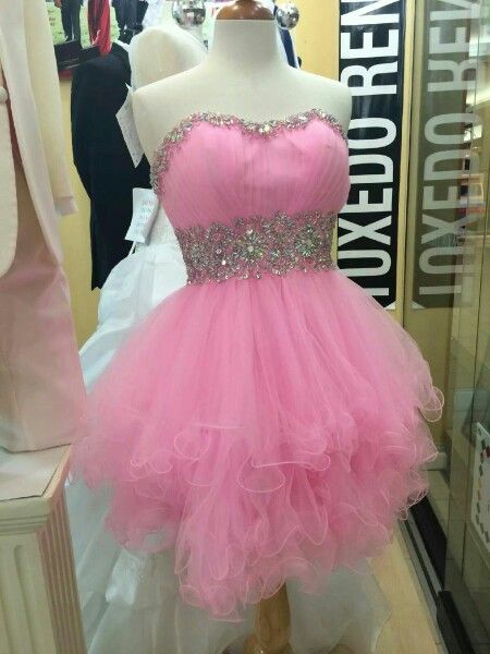 Pretty Ball Gown Sweetheart Pink Formal Homecoming Dresses Short 21st Birthday Outfits Graduation Dress Mini Cocktail Dresses DH2367