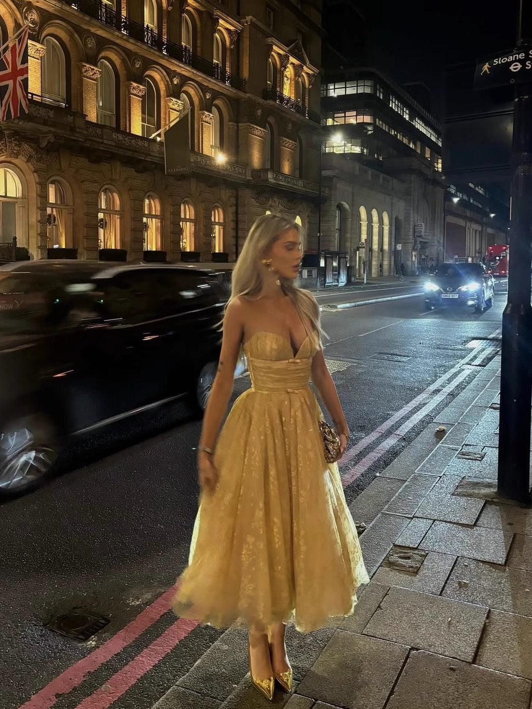 Pretty A Line Sweetheart Lace Yellow Formal Homecoming Dresses 21st Birthday Outfits Graduation Dress Cocktail Dresses DH2463