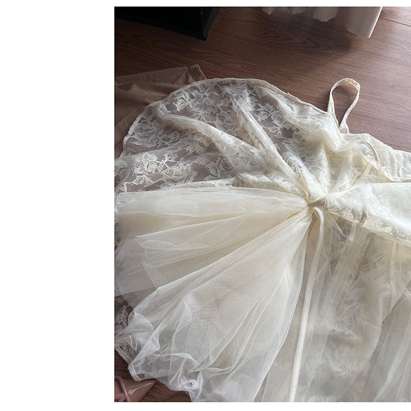 Pretty A line Square Neck White Lace Formal Homecoming Dresses Short 16th Birthday Outfits Graduation Dress Mini Cocktail Dresses DH2473