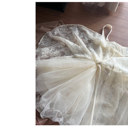 Pretty A line Square Neck White Lace Formal Homecoming Dresses Short 16th Birthday Outfits Graduation Dress Mini Cocktail Dresses DH2473