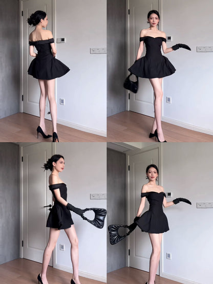 Modest A line Off The Shoulder Red Short Formal Homecoming Dress Short 20th Birthday Outfits Graduation Dress Cocktail Dresses DH2483