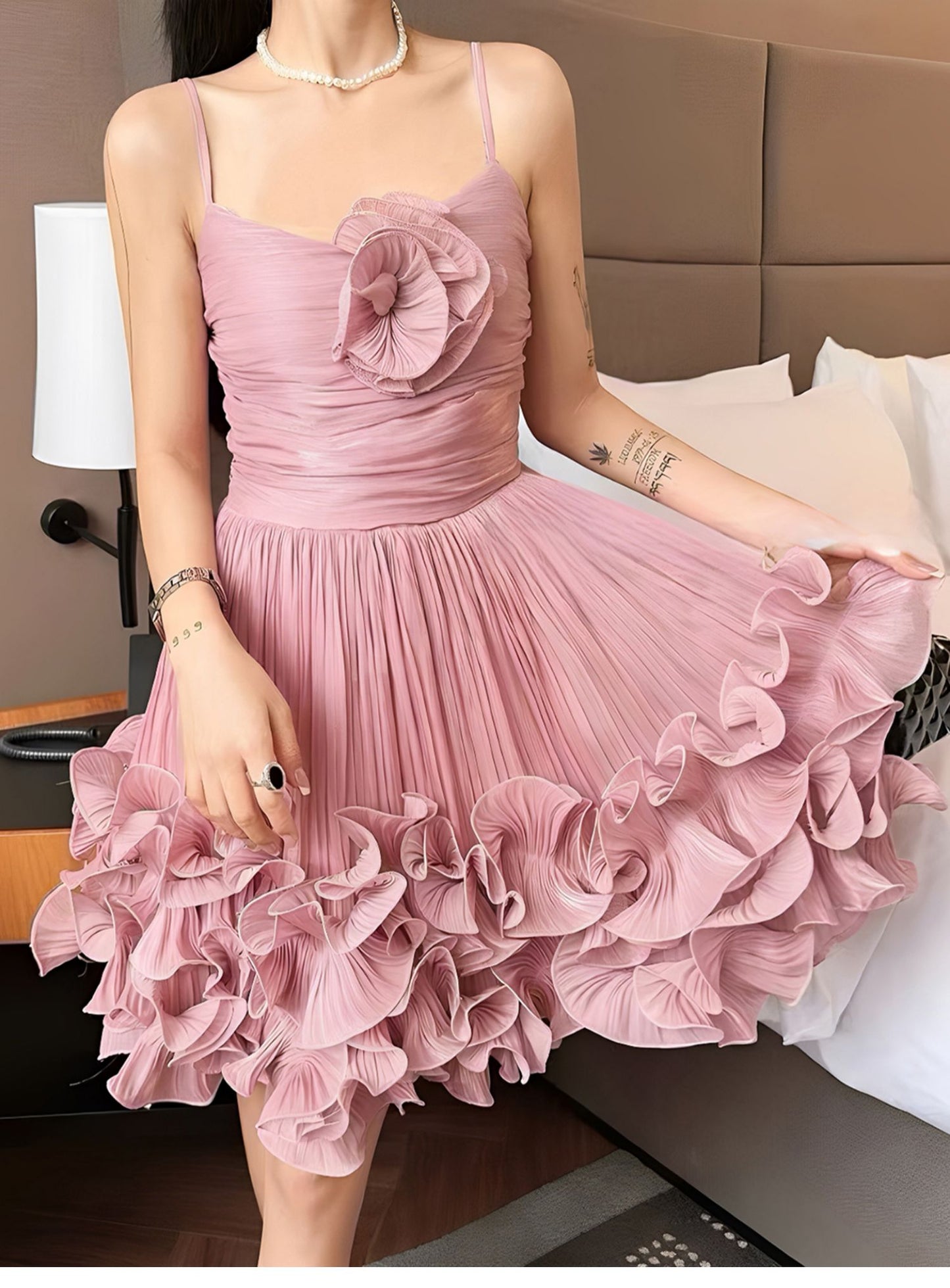 Modest Ball Gown Spaghetti Straps Dusty Blue Formal Homecoming Dresses Short 16th Birthday Outfits Graduation Dress Mini Hoco Dresses DH2531