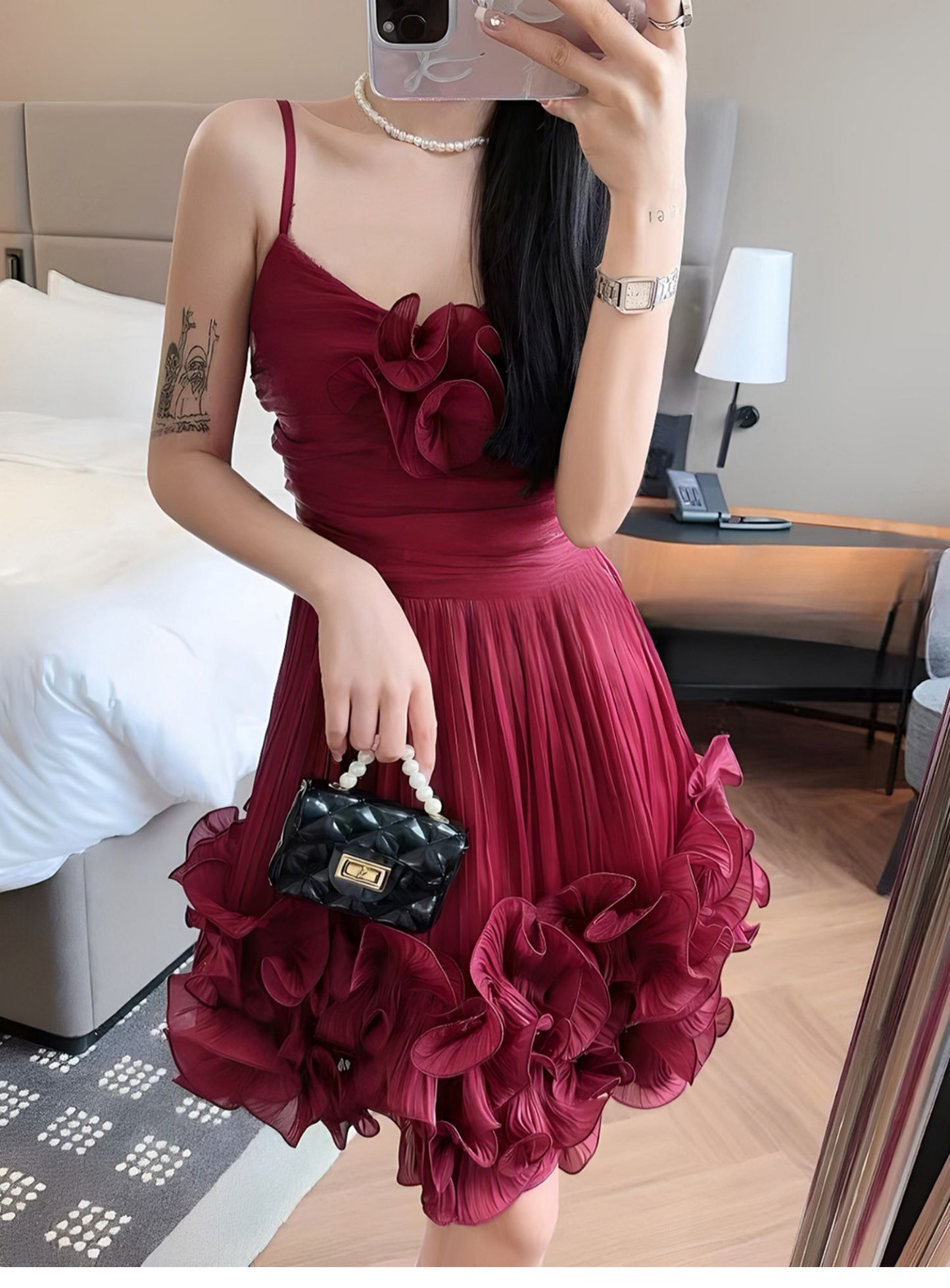 Modest Ball Gown Spaghetti Straps Dusty Blue Formal Homecoming Dresses Short 16th Birthday Outfits Graduation Dress Mini Hoco Dresses DH2531