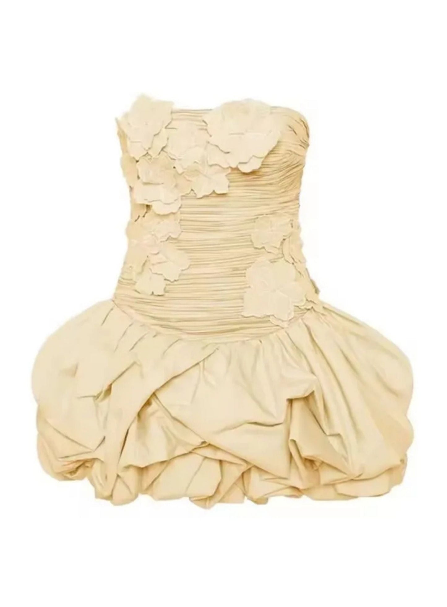 Modest Ball Gown Strapless Satin Lace Formal Homecoming Dresses Short 16th Birthday Outfits Graduation Dress Mini Hoco Dresses DH2540