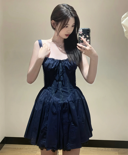 Cute A line Square Neck Red Lace Homecoming Dress Summer Hoco Dresses Short Night Cocktail Dress DH2545